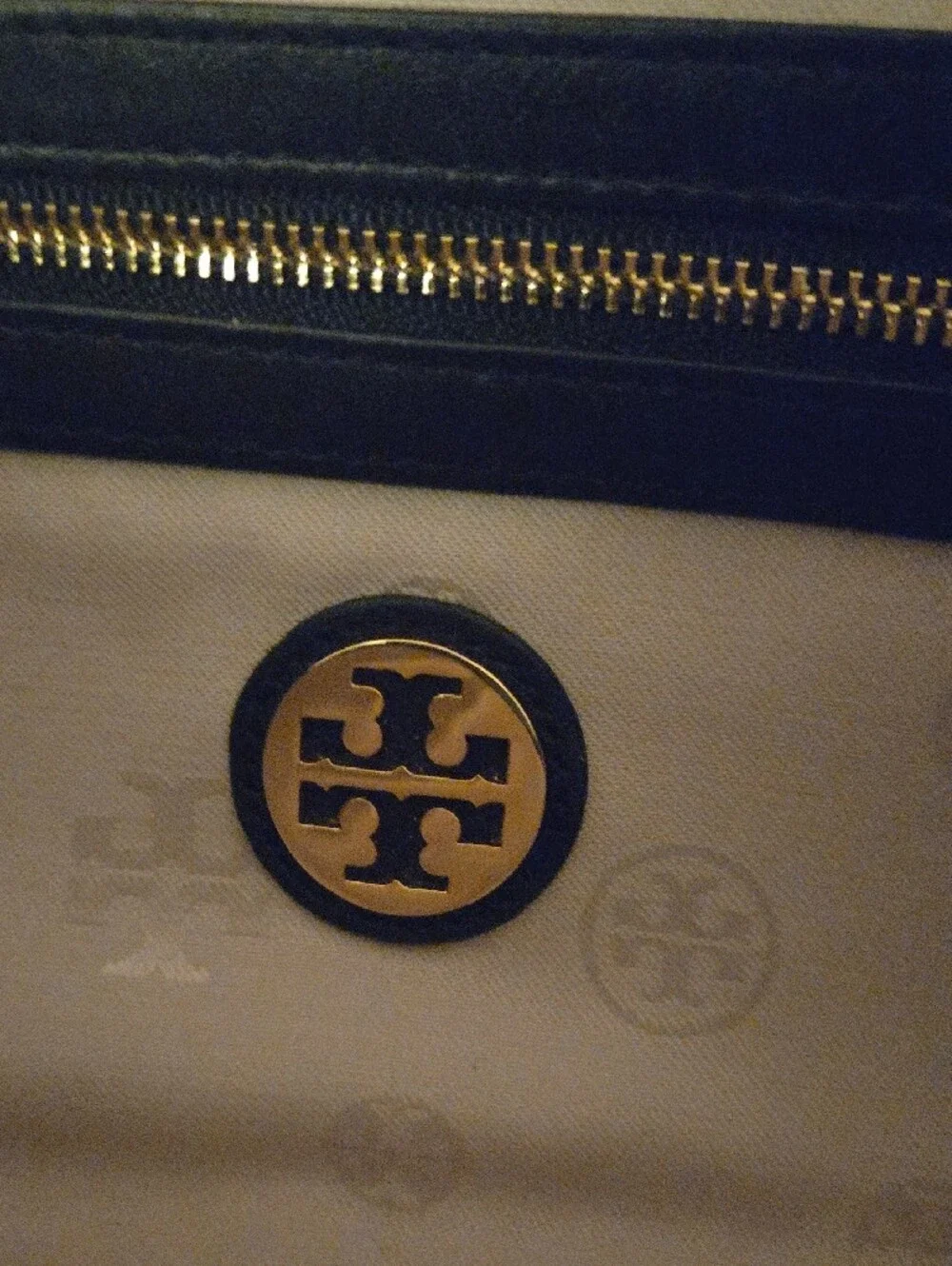 Tory Burch Black Leather Chain-Handle Wristlet Clutch